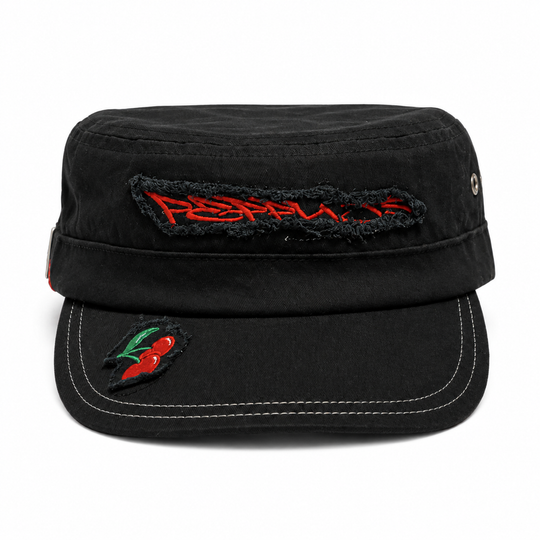 Black Cherry Military Cap