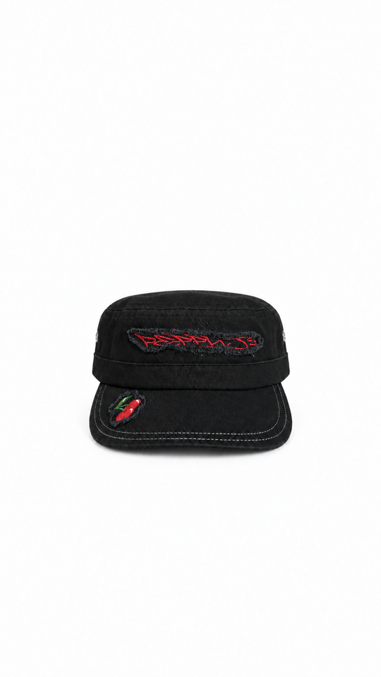 Black Cherry Military Cap