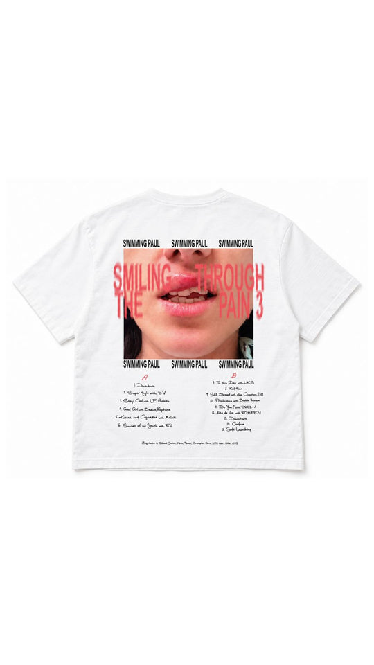 SWIMMING PAUL SMILING THROUGH THE PAIN 3 T-SHIRT