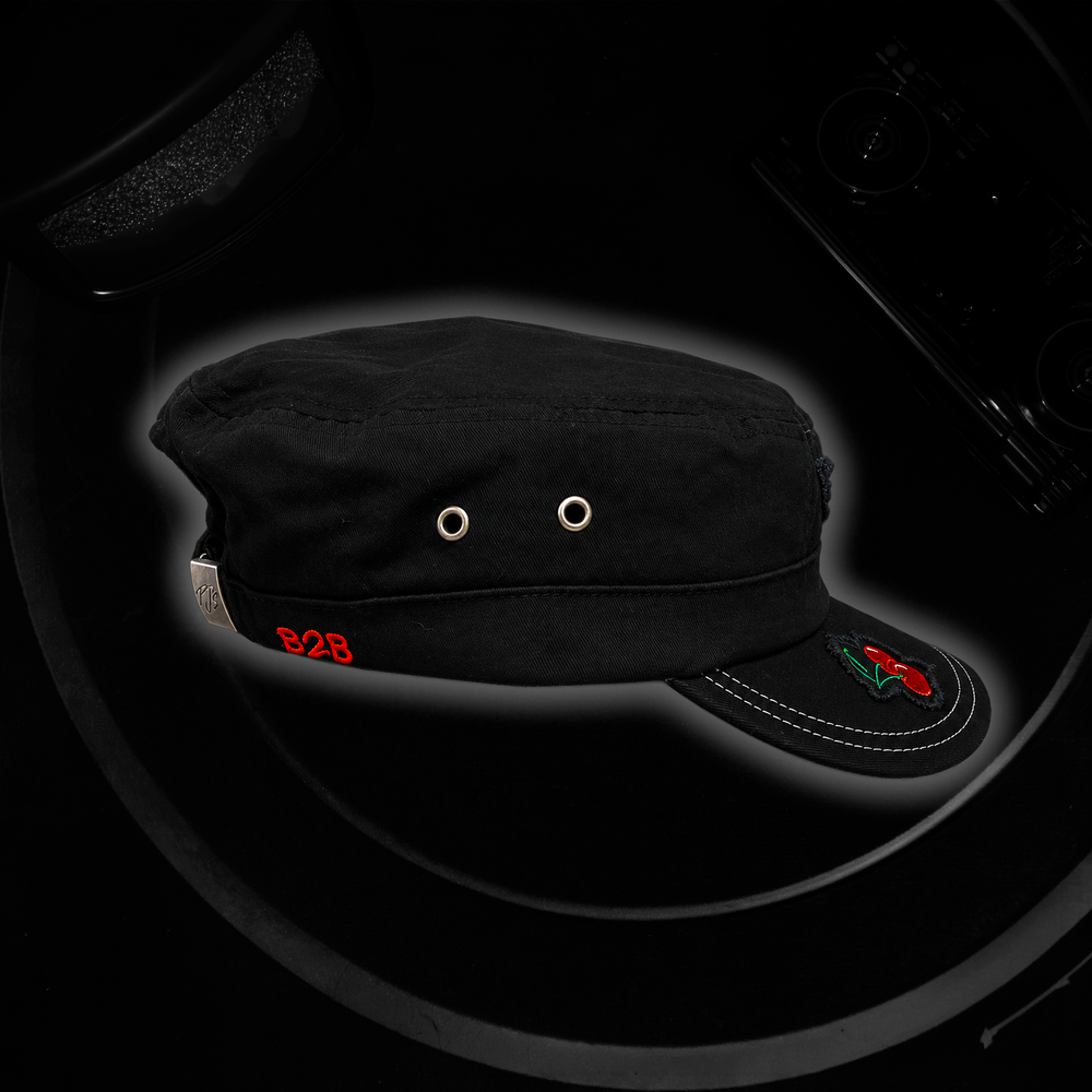 Black Cherry Military Cap