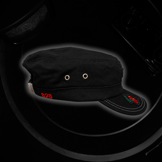 Black Cherry Military Cap