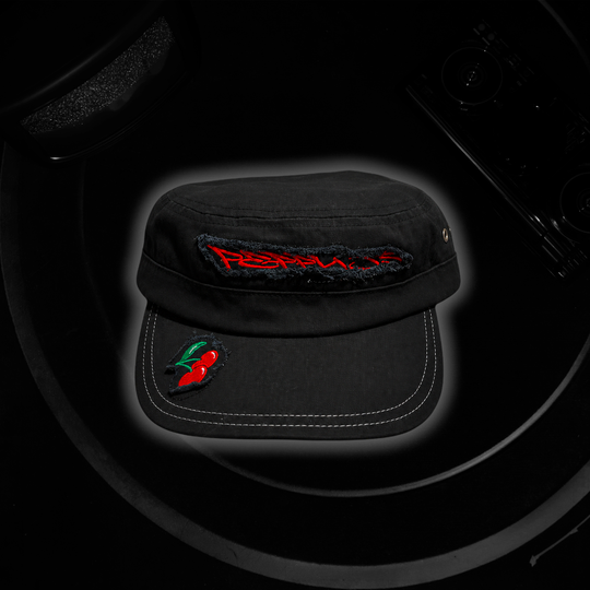 Black Cherry Military Cap