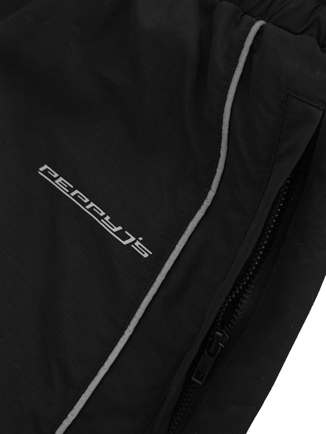 Black Piping Baggy Pants