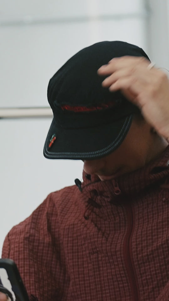 Black Cherry Military Cap