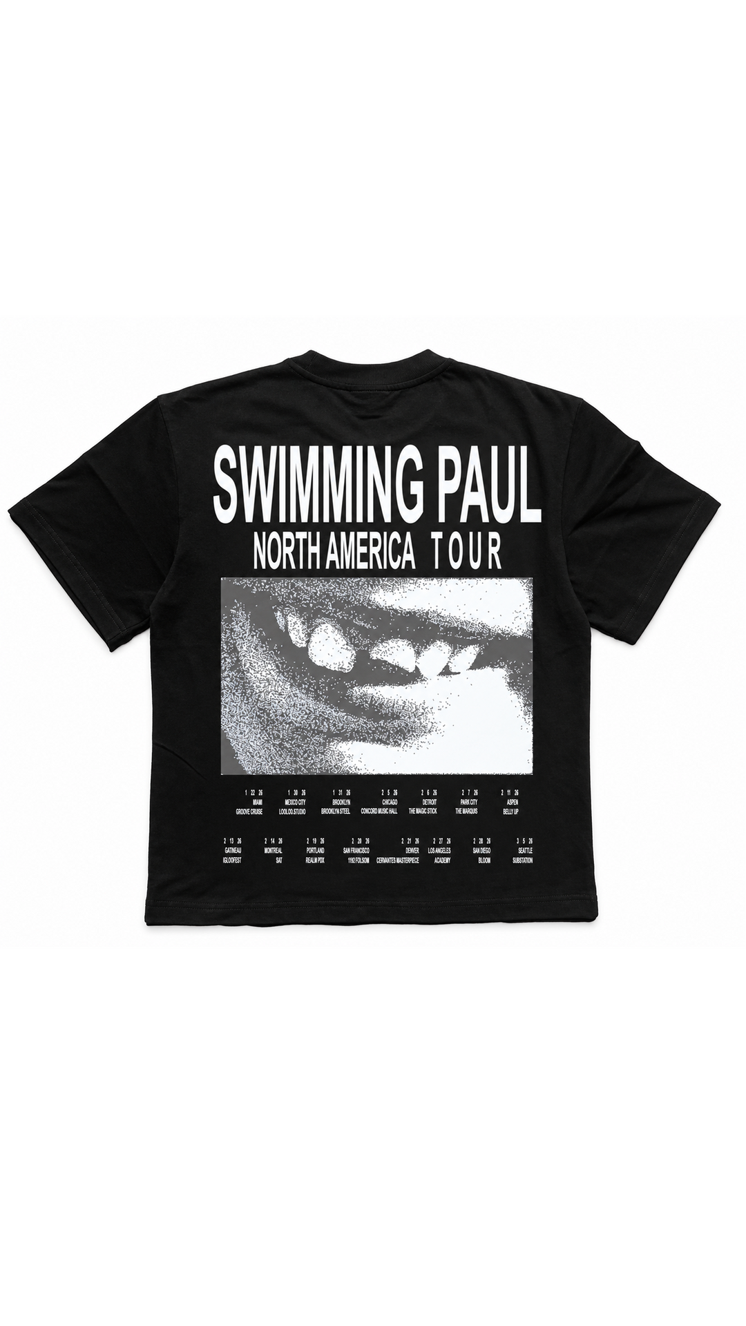 Black Swimming Paul T-shirt