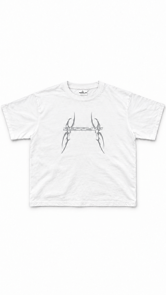 White Boxy Cybercigilism Tee